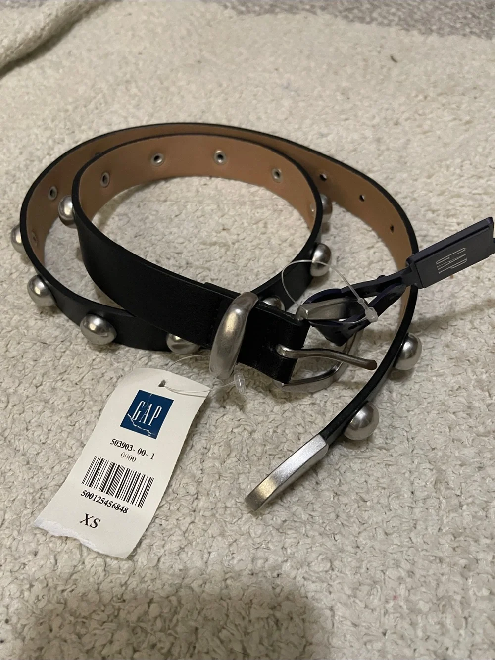 NWT- GAP - XS, M or L. Vegan Leather Studded Belt